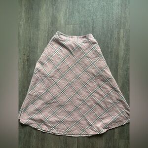 Plaid Pink Women's Skirt